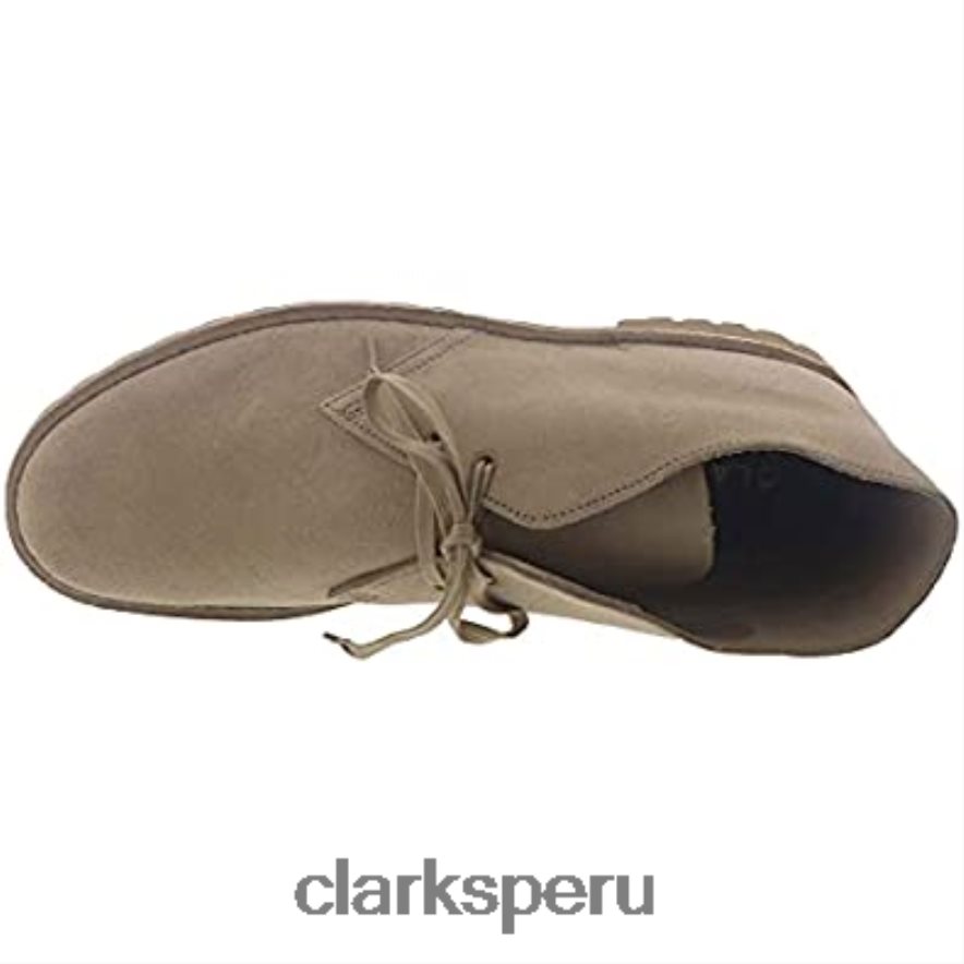 bota hombre desert rock clarks arena ante hombres Clarks 40N4LX69 gamuza arena