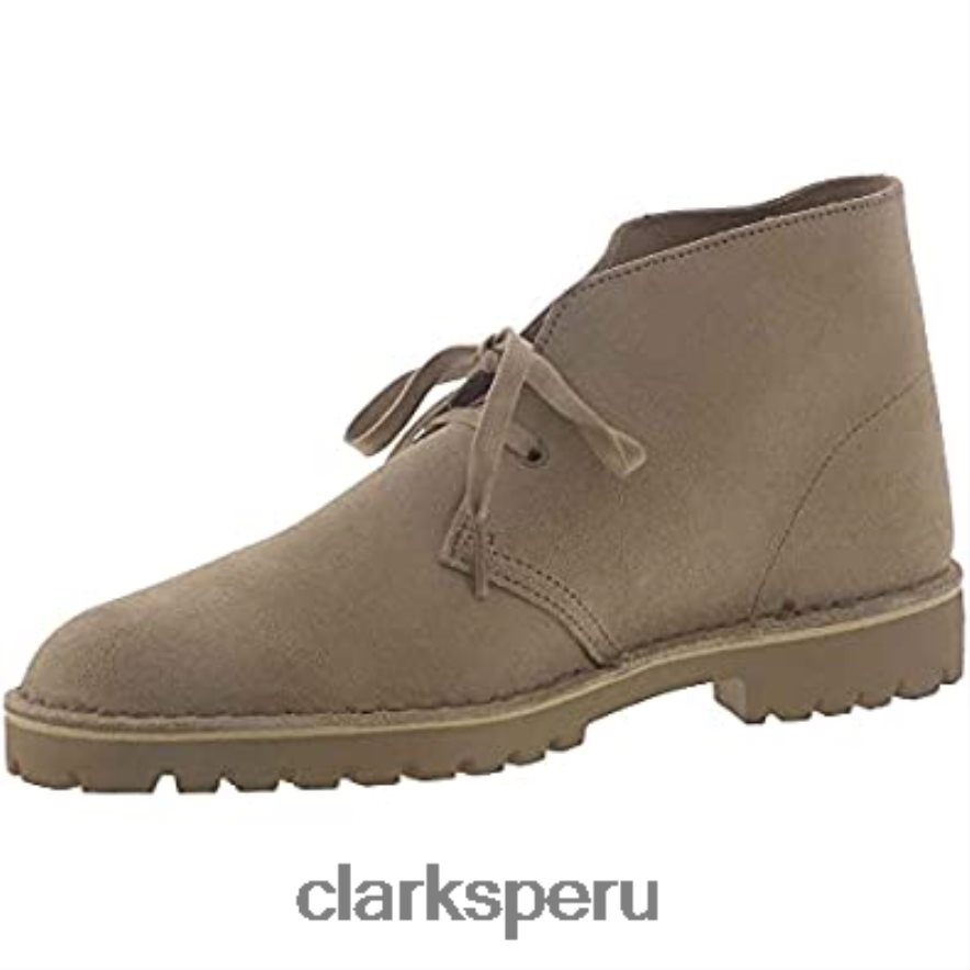 bota hombre desert rock clarks arena ante hombres Clarks 40N4LX69 gamuza arena