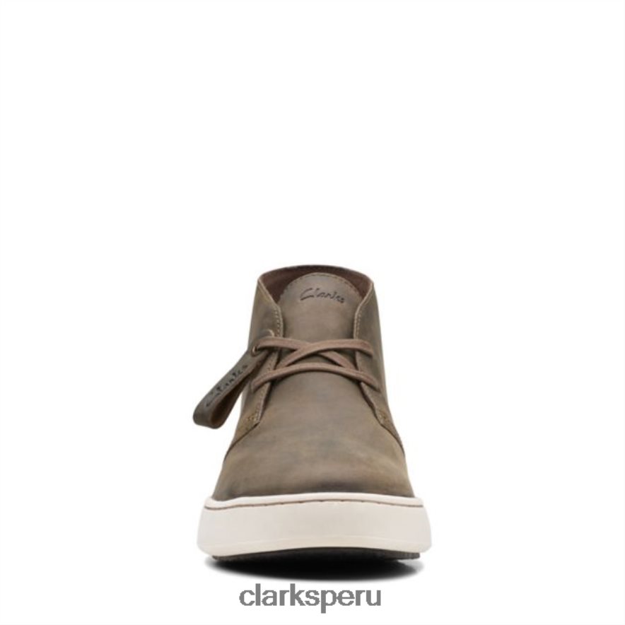 bota safari clarks court lite cuero oliva cuero oliva hombres Clarks 40N4LX6578 cuero oliva