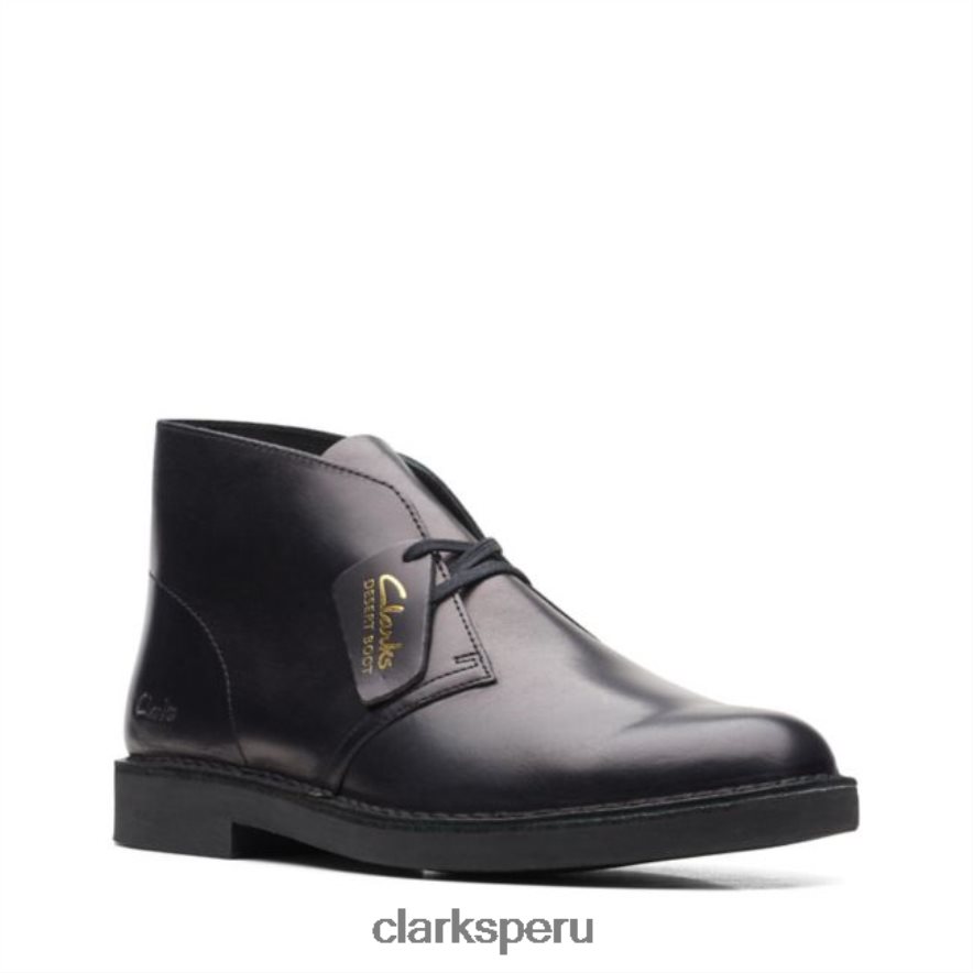 bota safari de cuero negro 2 clarks de cuero negro hombres Clarks 40N4LX5716 cuero negro