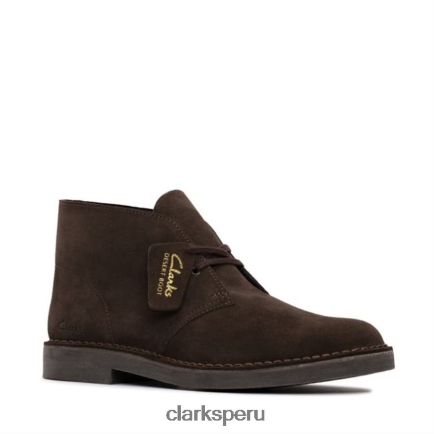 botas clarks desert evo ante marrón oscuro ante marrón oscuro hombres Clarks 40N4LX5514 gamuza marrón oscuro