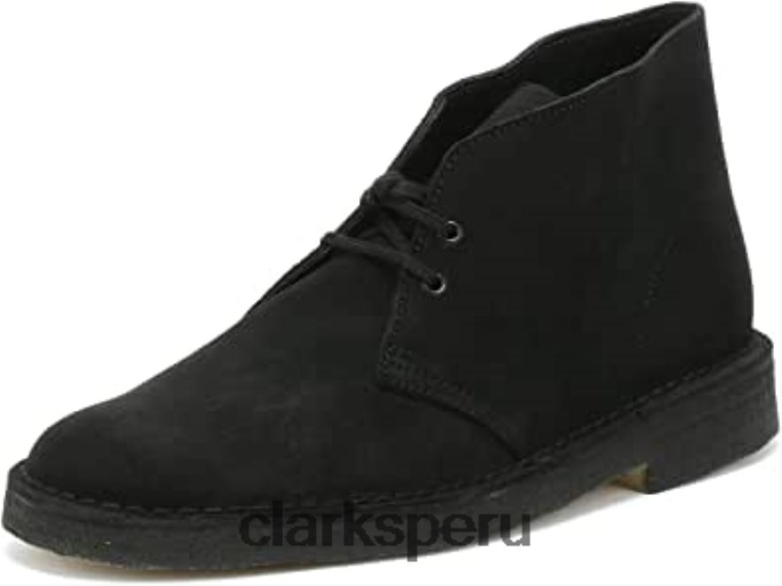 botas clarks desert hombre gamuza negra hombres Clarks 40N4LX250