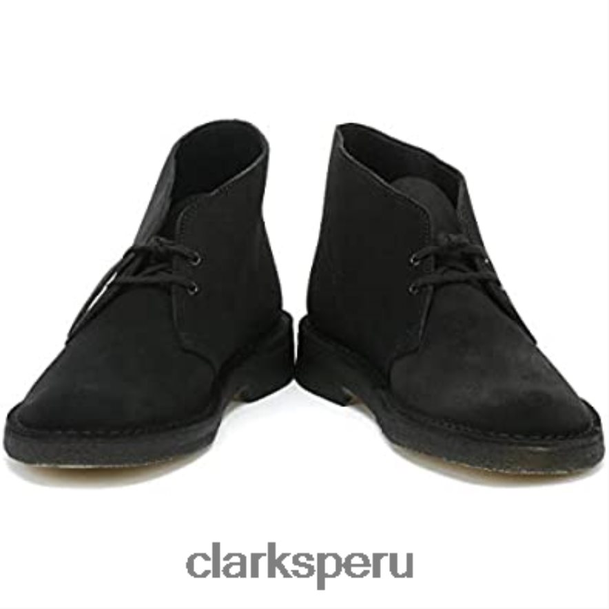 botas clarks desert hombre gamuza negra hombres Clarks 40N4LX250
