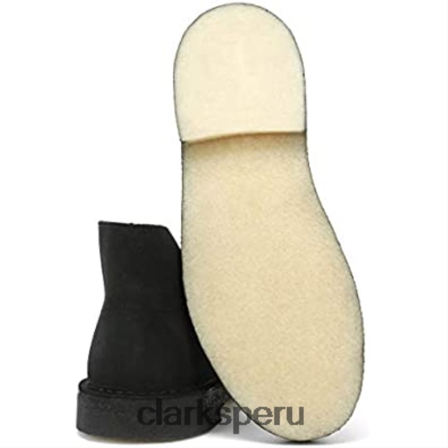 botas clarks desert hombre gamuza negra hombres Clarks 40N4LX250