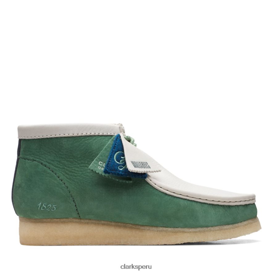 Bota clarks wallabee de nobuck verde vcy de nobuck verde hombres Clarks 40N4LX6817 nubuck verde