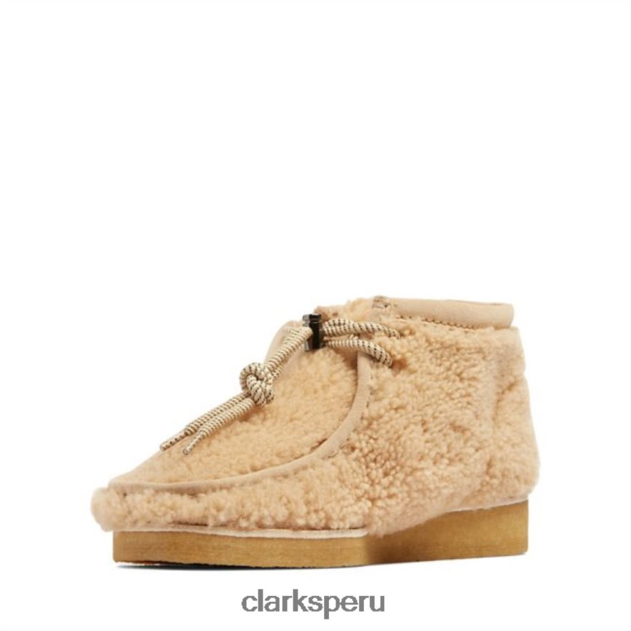Bota clarks wallabee lana beige lana beige hombres Clarks 40N4LX5723 lana beige