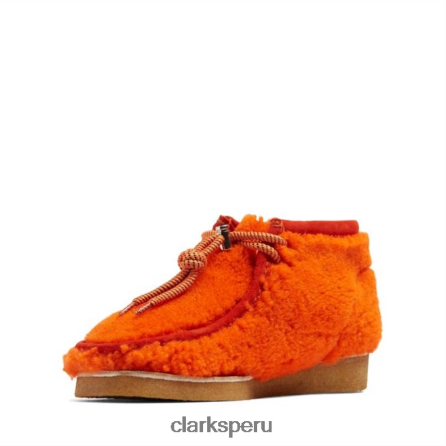 bota clarks wallabee lana naranja lana naranja hombres Clarks 40N4LX5722 lana naranja