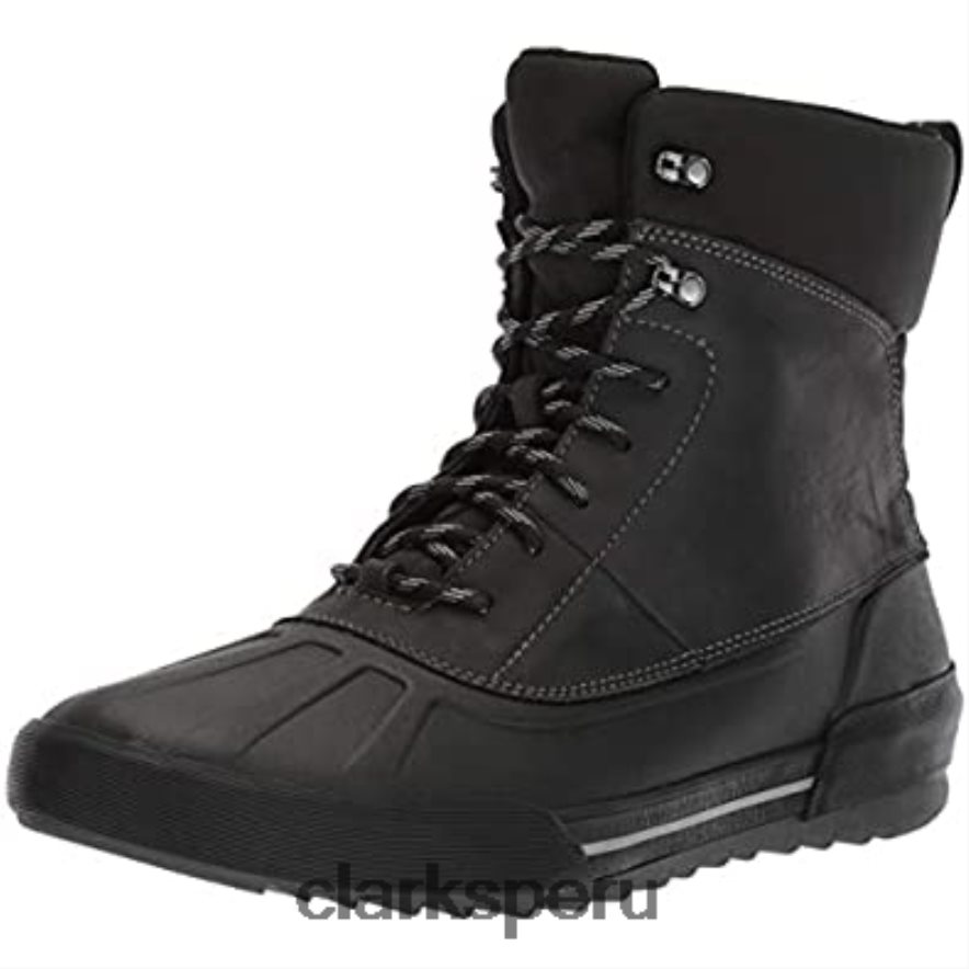Botín clarks bowman para hombre de cuero negro cuero negro hombres Clarks 40N4LX2584 cuero negro