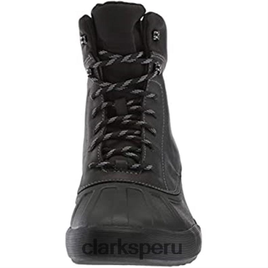 Botín clarks bowman para hombre de cuero negro cuero negro hombres Clarks 40N4LX2584 cuero negro