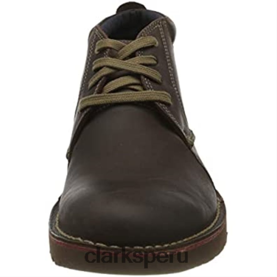 Botas de media pantorrilla Clarks Vargo para hombre en marrón oscuro hombres Clarks 40N4LX1337 marron oscuro