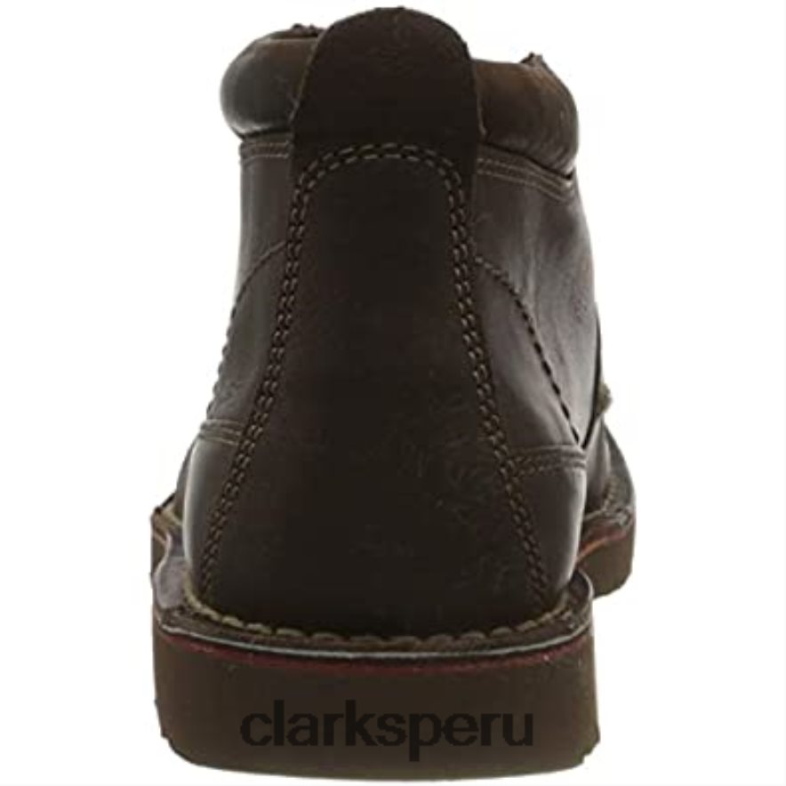 Botas de media pantorrilla Clarks Vargo para hombre en marrón oscuro hombres Clarks 40N4LX1337 marron oscuro