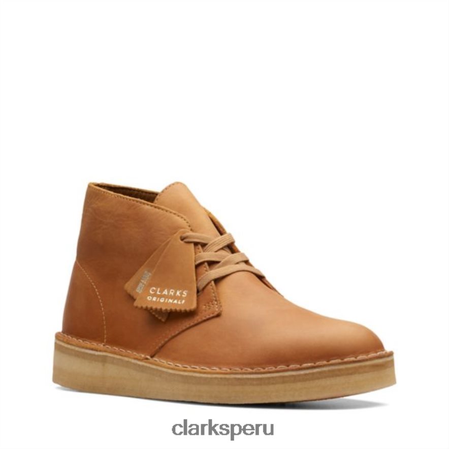 Clarks de cuero color tostado carbón del desierto hombres Clarks 40N4LX6614 cuero marrón