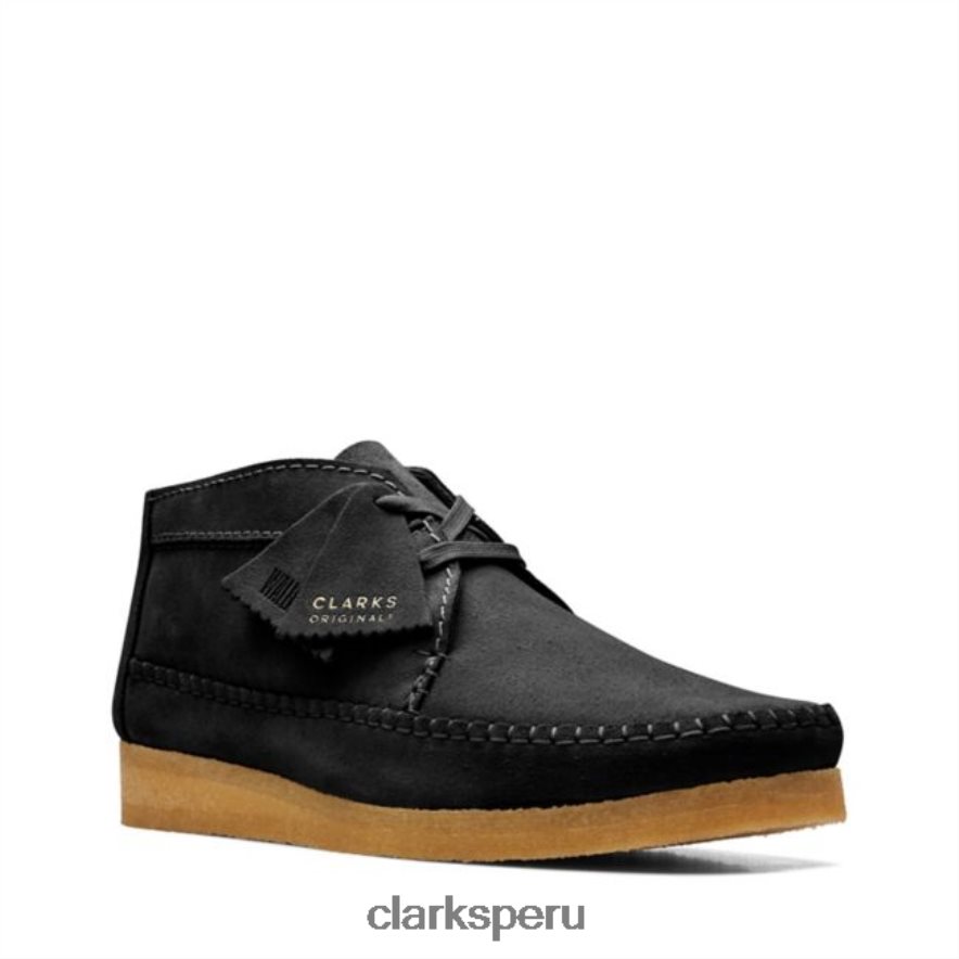 bota tejedora ante negro clarks ante negro hombres Clarks 40N4LX5677 ante negro