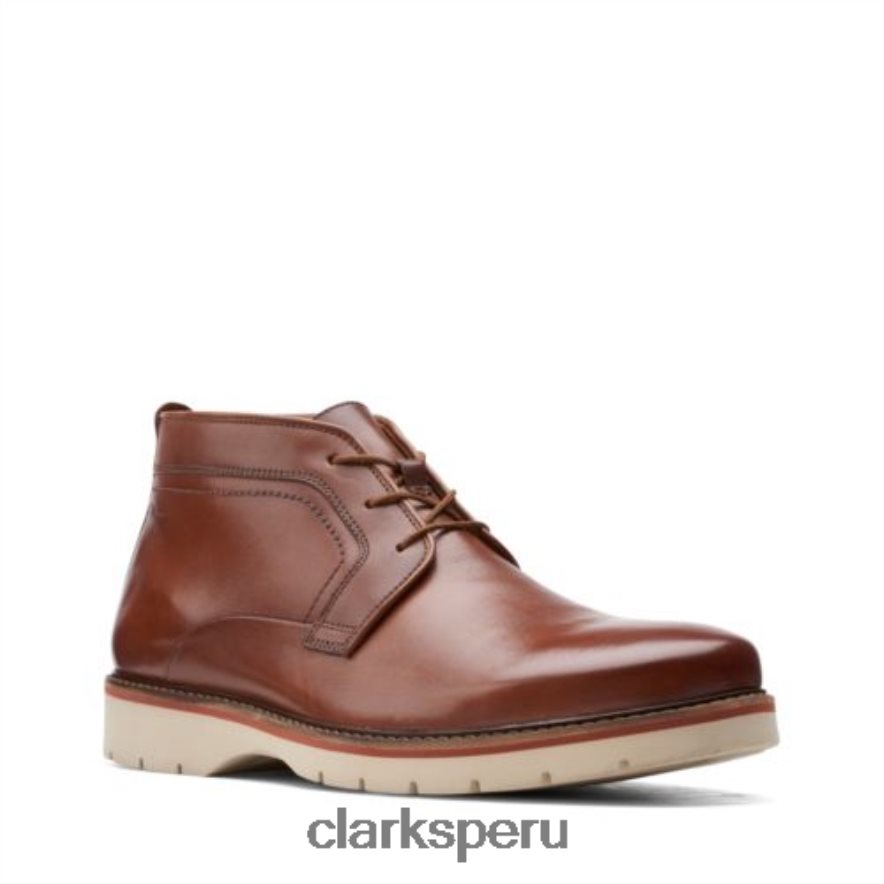 clarks bayhill mid cuero tostado oscuro hombres Clarks 40N4LX4368 cuero bronceado oscuro