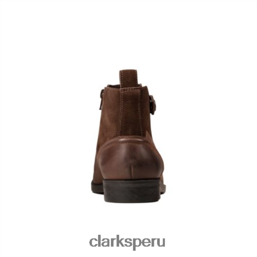 clarks brocton zip cuero marrón hombres Clarks 40N4LX4362 cuero marrón