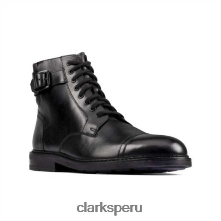 clarks clarkdale hola cuero negro hombres Clarks 40N4LX4354 cuero negro