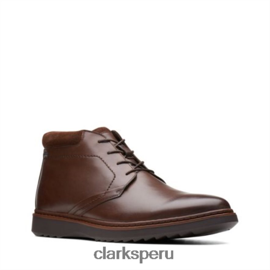 clarks cuero marrón un geo mid gtx hombres Clarks 40N4LX4385 cuero marrón