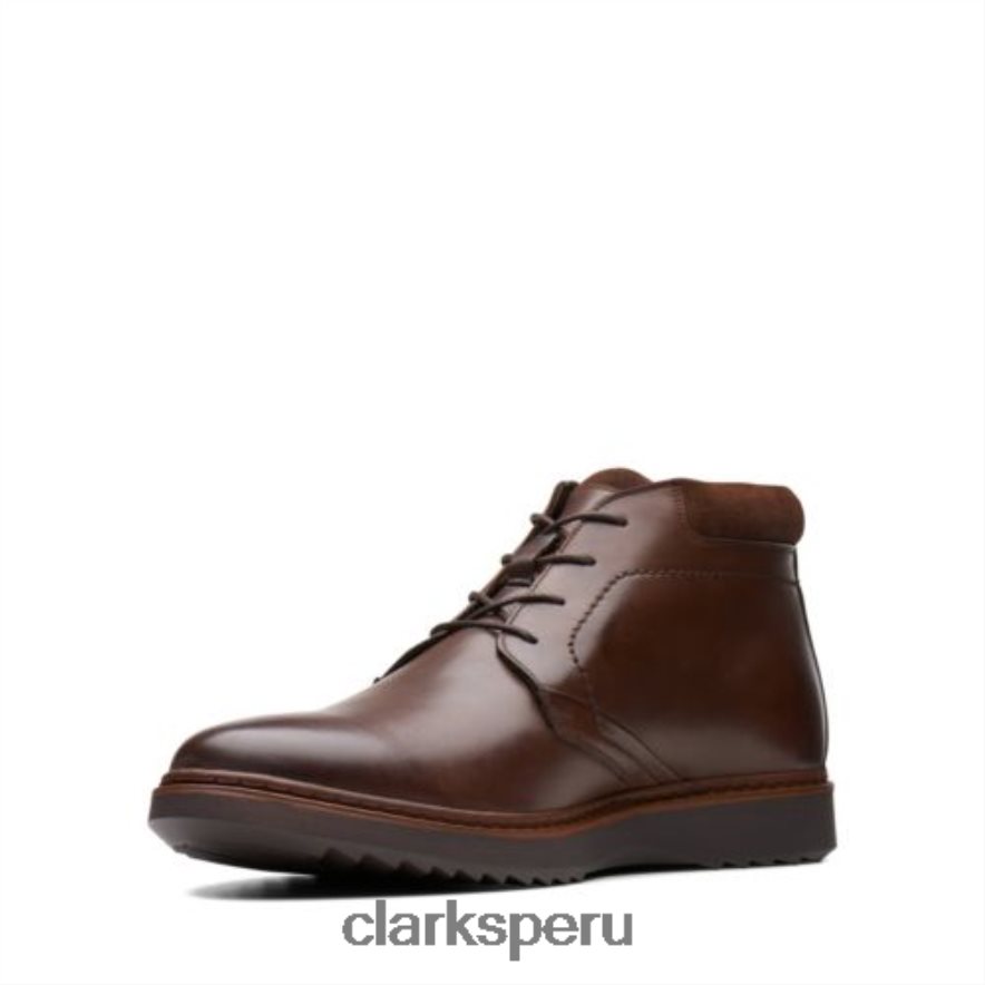 clarks cuero marrón un geo mid gtx hombres Clarks 40N4LX4385 cuero marrón