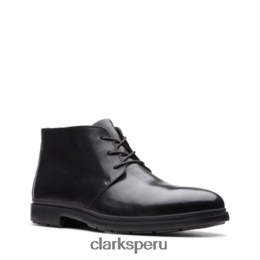 clarks de cuero negro medio un sastre hombres Clarks 40N4LX4374 cuero negro