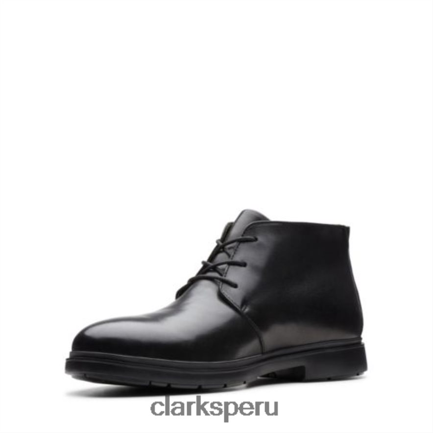 clarks de cuero negro medio un sastre hombres Clarks 40N4LX4374 cuero negro