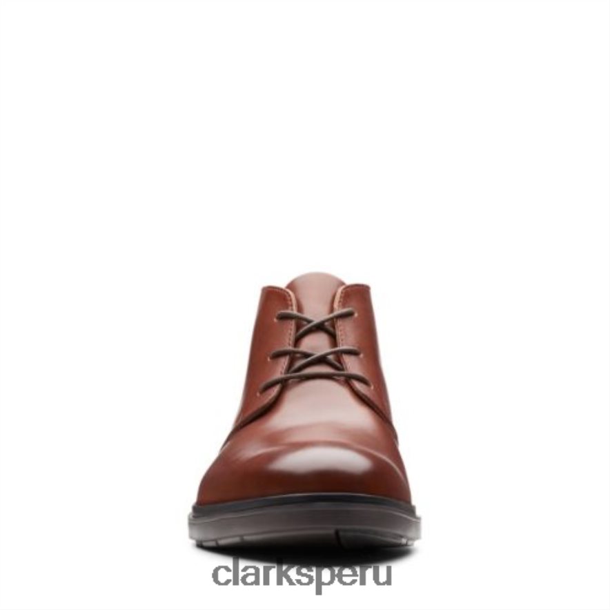 clarks de cuero tostado un sastre mid hombres Clarks 40N4LX4347 cuero marrón
