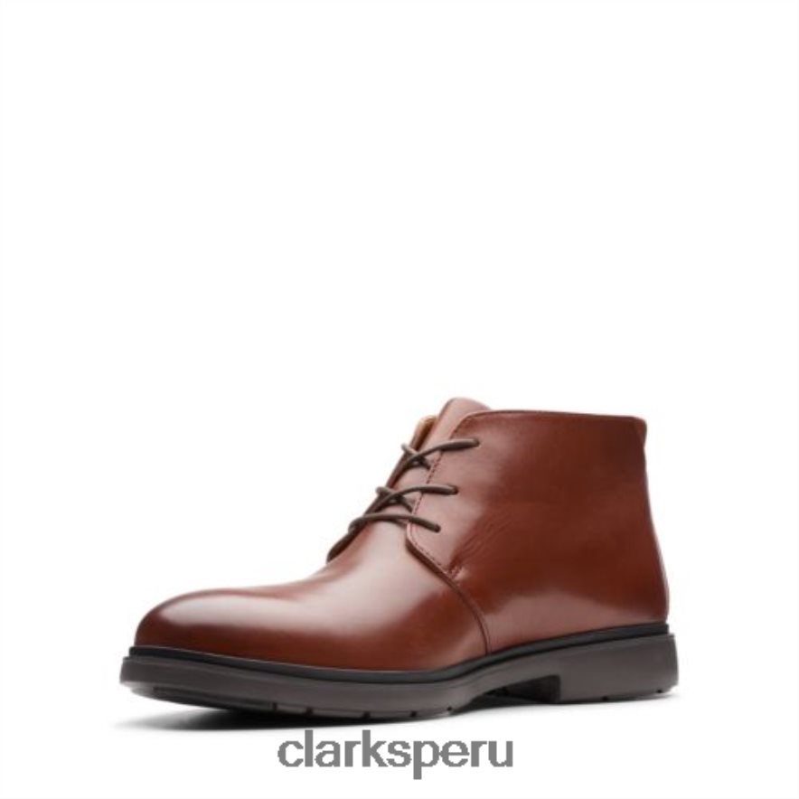clarks de cuero tostado un sastre mid hombres Clarks 40N4LX4347 cuero marrón