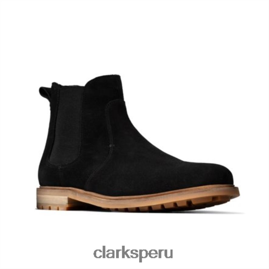 clarks foxwell top ante negro hombres Clarks 40N4LX4378 ante negro