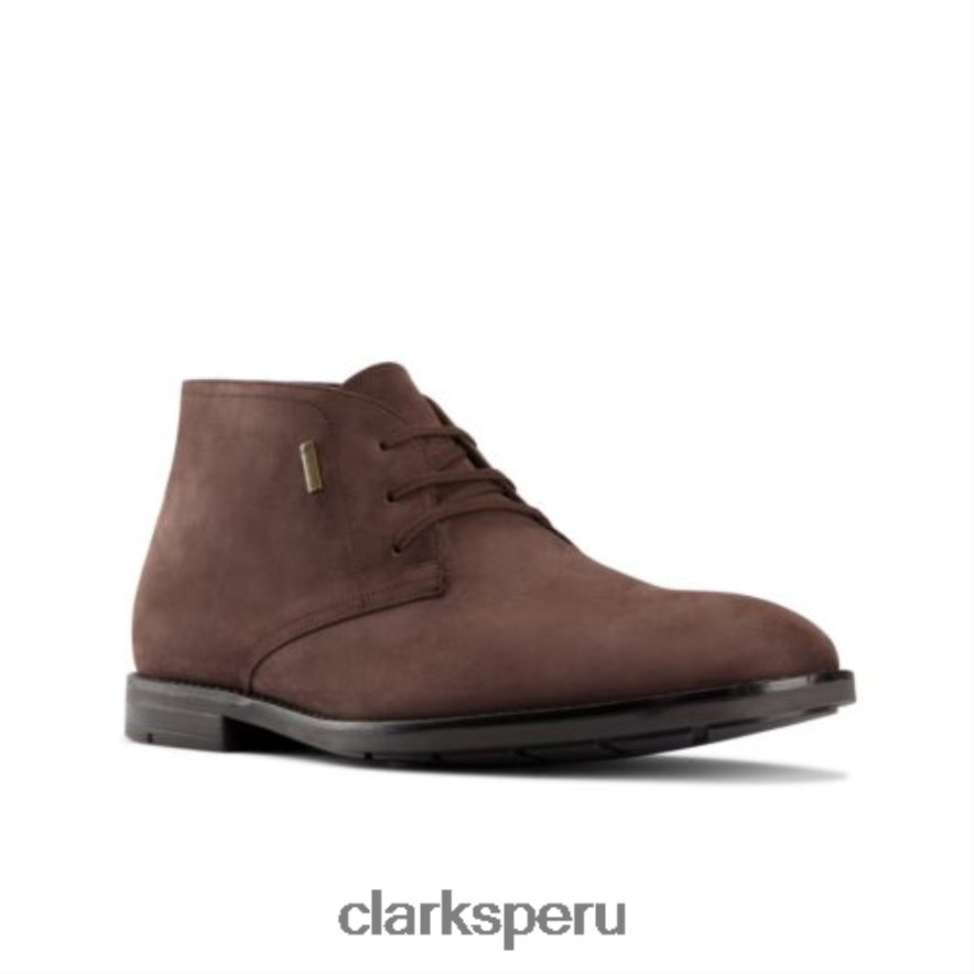 clarks ronnie lo gtx nubuck marrón oscuro hombres Clarks 40N4LX4361 nubuck marrón oscuro