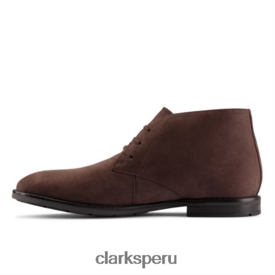 clarks ronnie lo gtx nubuck marrón oscuro hombres Clarks 40N4LX4361 nubuck marrón oscuro
