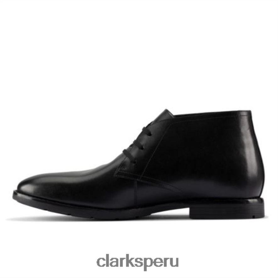 ronnie lo gtx clarks cuero negro hombres Clarks 40N4LX4359 cuero negro