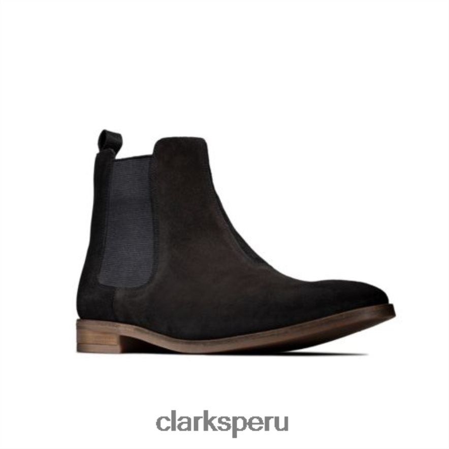 top clarks stanford de ante negro hombres Clarks 40N4LX4360 ante negro