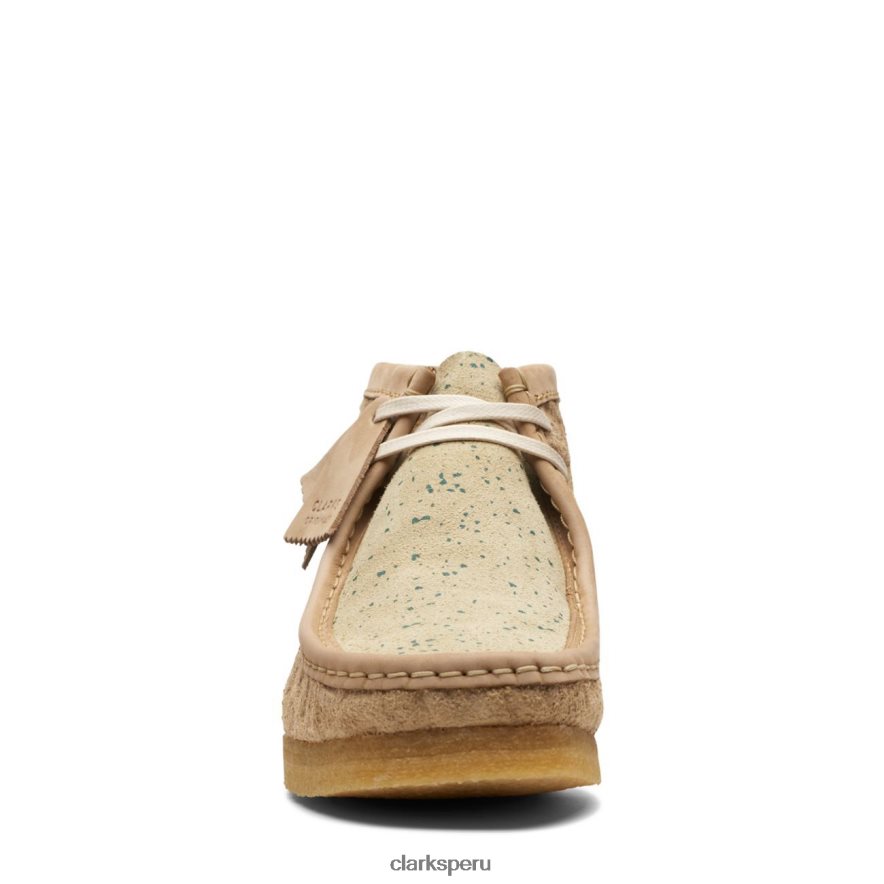 Bota clarks wallabee verde natural hombres Clarks 40N4LX3641 verde natural