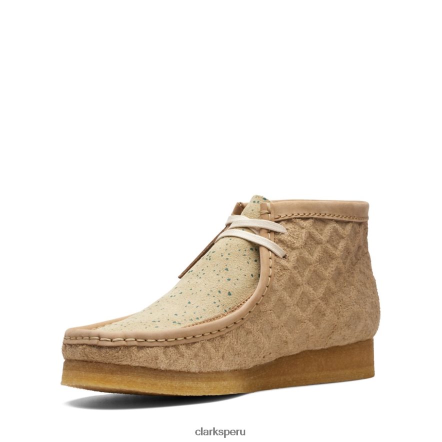 Bota clarks wallabee verde natural hombres Clarks 40N4LX3641 verde natural