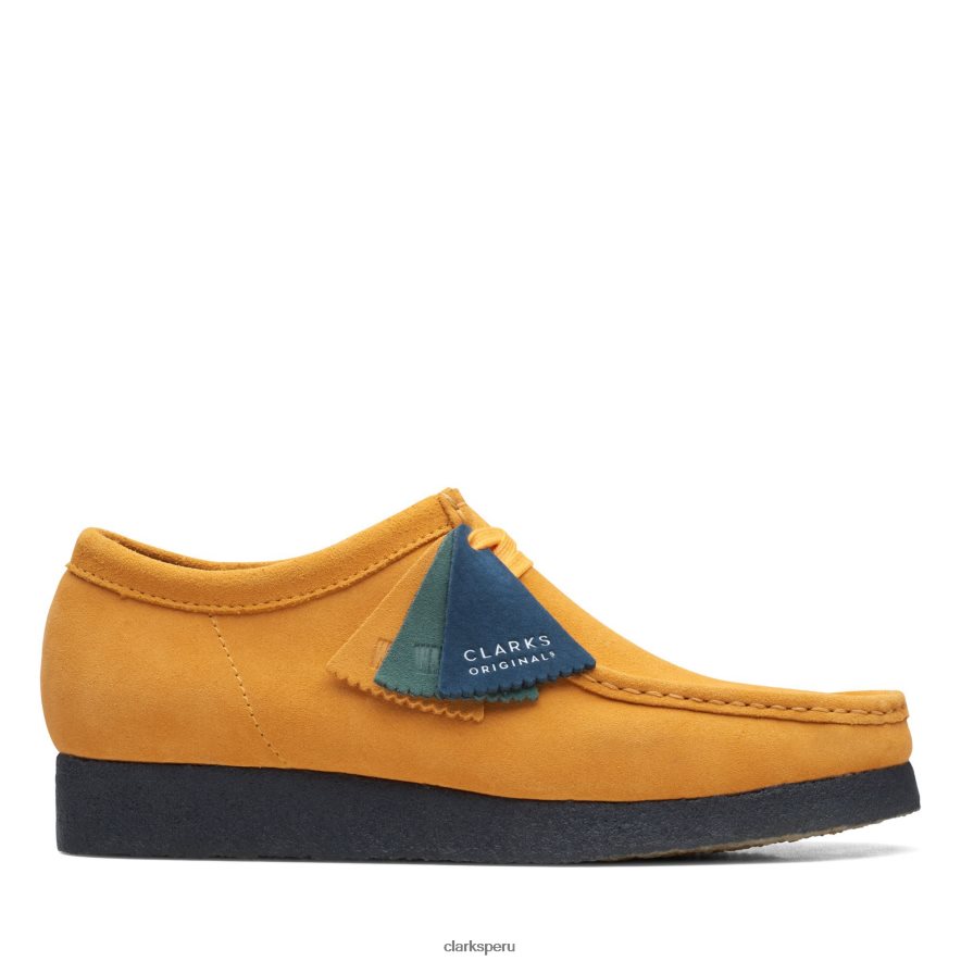 Clarks wallabee amarillo bajo/azul hombres Clarks 40N4LX3588 amarillo azul