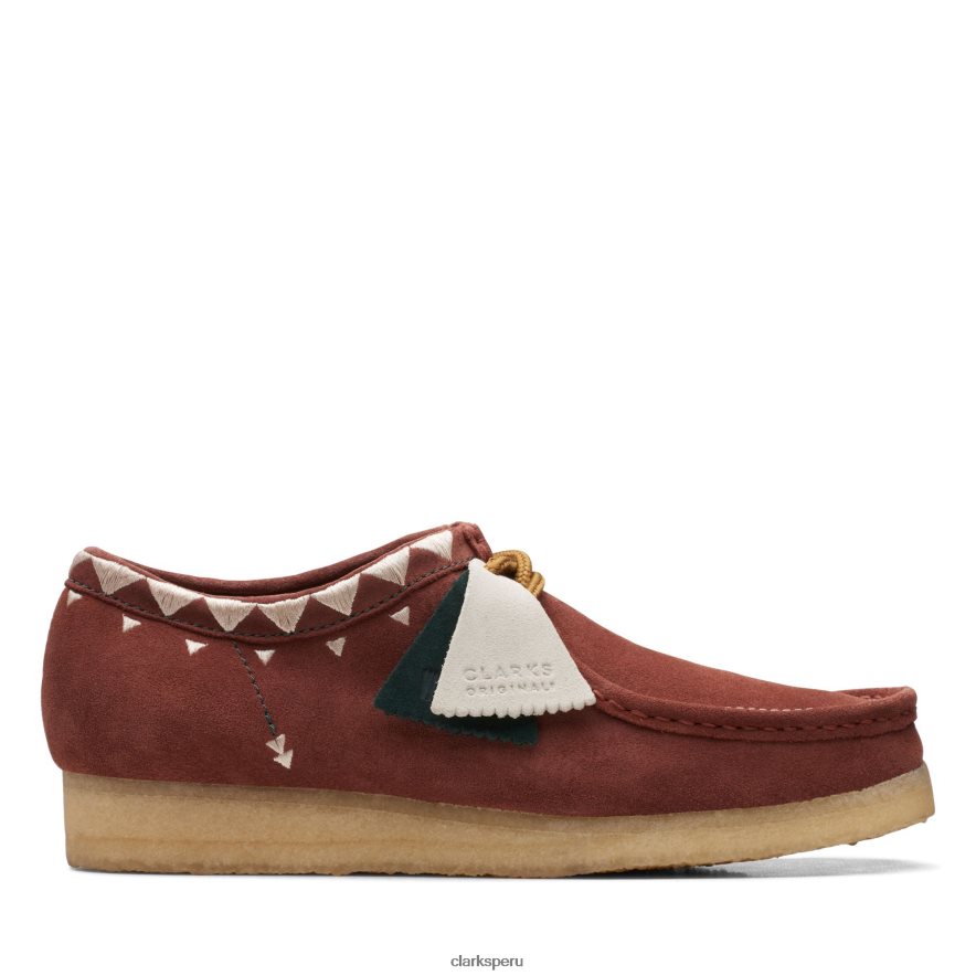 Wallabee Auburn Clarks hombres Clarks 40N4LX3630 castaño