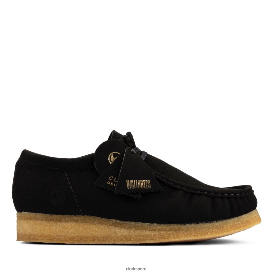 wallabee clarks negro vegano hombres Clarks 40N4LX3621 vegano negro