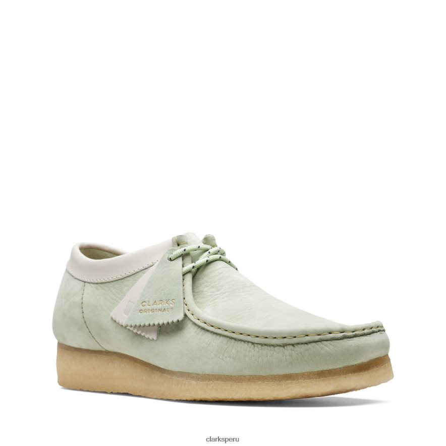 wallabee clarks verde pálido hombres Clarks 40N4LX3709 Verde pálido