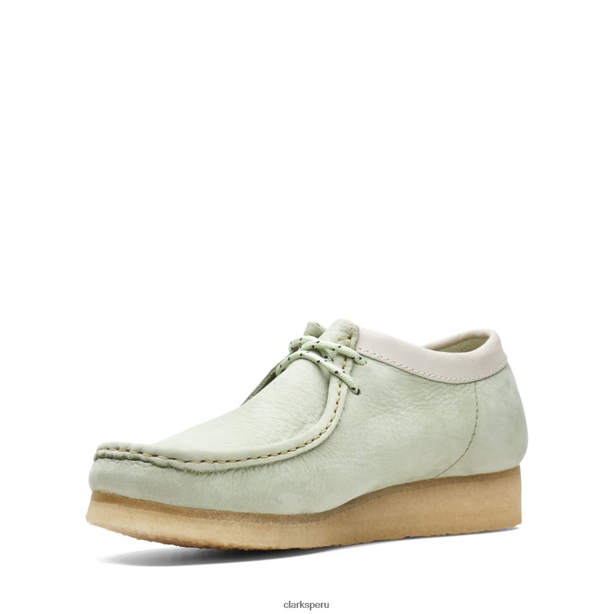 wallabee clarks verde pálido hombres Clarks 40N4LX3709 Verde pálido