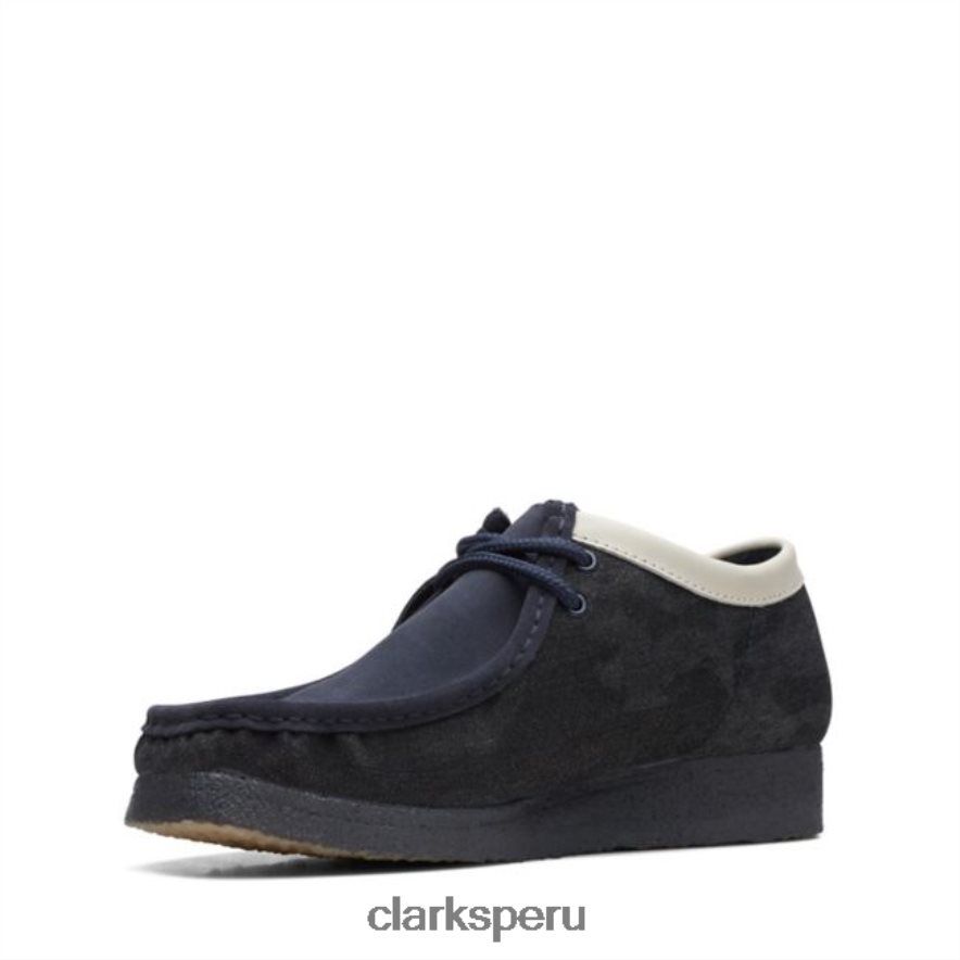 wallabee denim azul sintético denim azul sintético clarks hombres Clarks 40N4LX5606 denim azul sintético