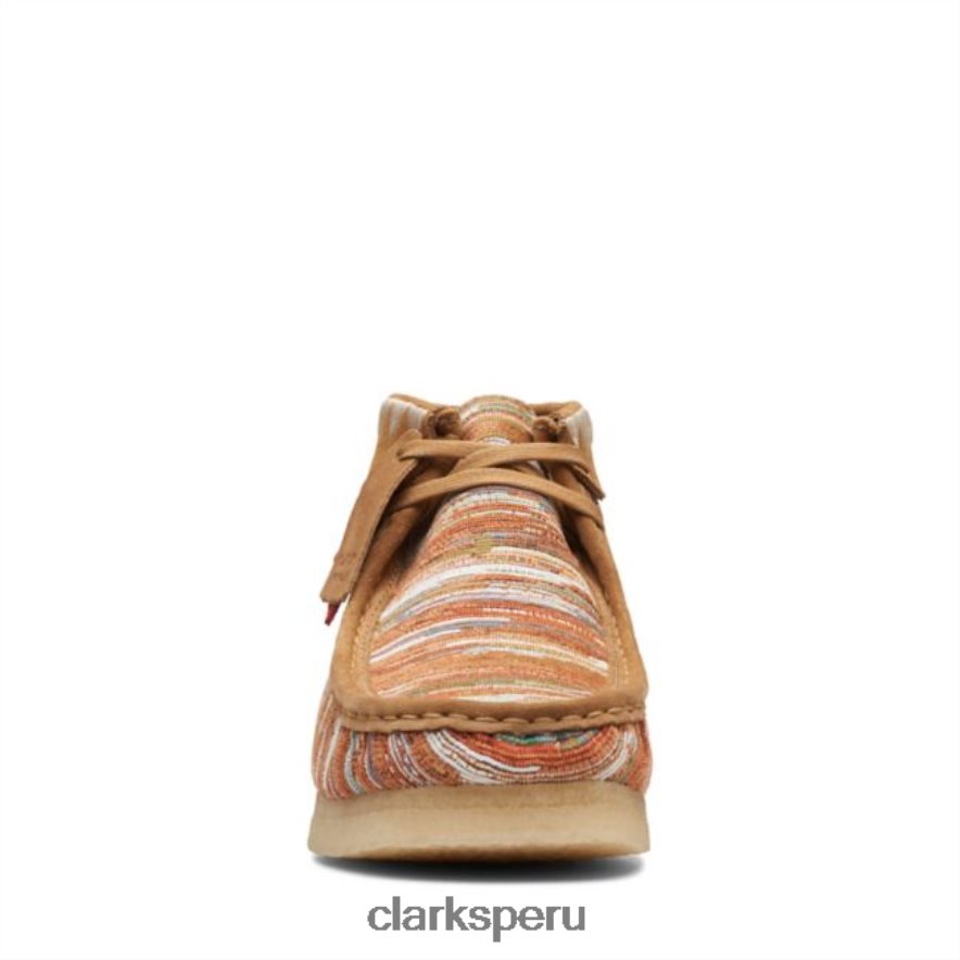 Tela de jengibre de Clarks, bota wallabee, tela de jengibre hombres Clarks 40N4LX6641 tela de jengibre