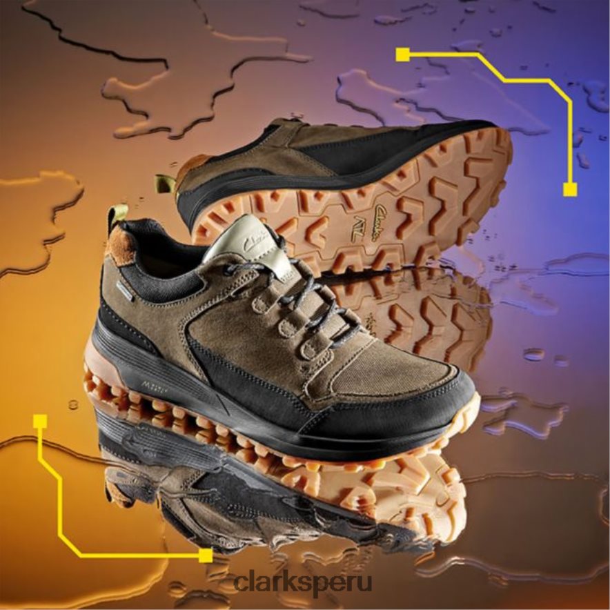 combi oliva oscuro clarks atl trek lo gore-tex combi oliva oscuro hombres Clarks 40N4LX5496 combinación oliva oscuro