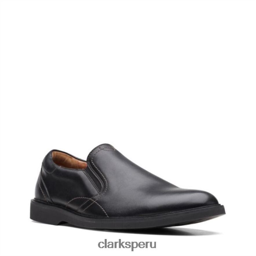 cuero negro clarks malwood cuero negro fácil hombres Clarks 40N4LX6843 cuero negro