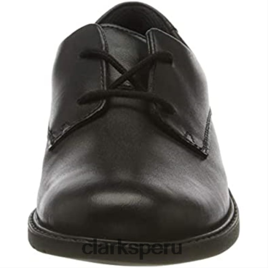 Zapatos escolares con cordones para jóvenes clarks scala loop de cuero negro para hombre hombres Clarks 40N4LX2665 cuero negro
