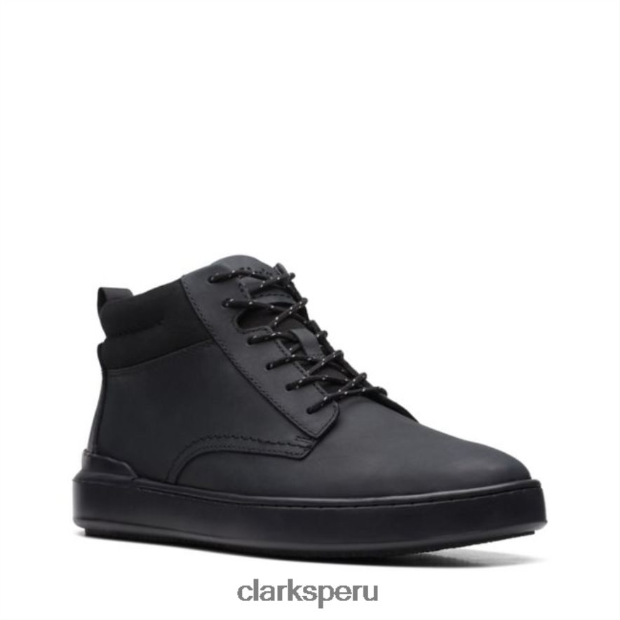 clarks de cuero negro corte lite mid negro cuero hombres Clarks 40N4LX5654 cuero negro