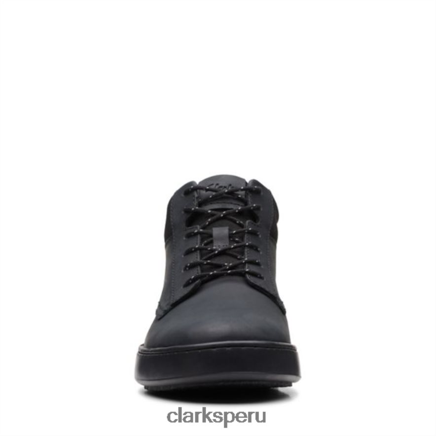 clarks de cuero negro corte lite mid negro cuero hombres Clarks 40N4LX5654 cuero negro