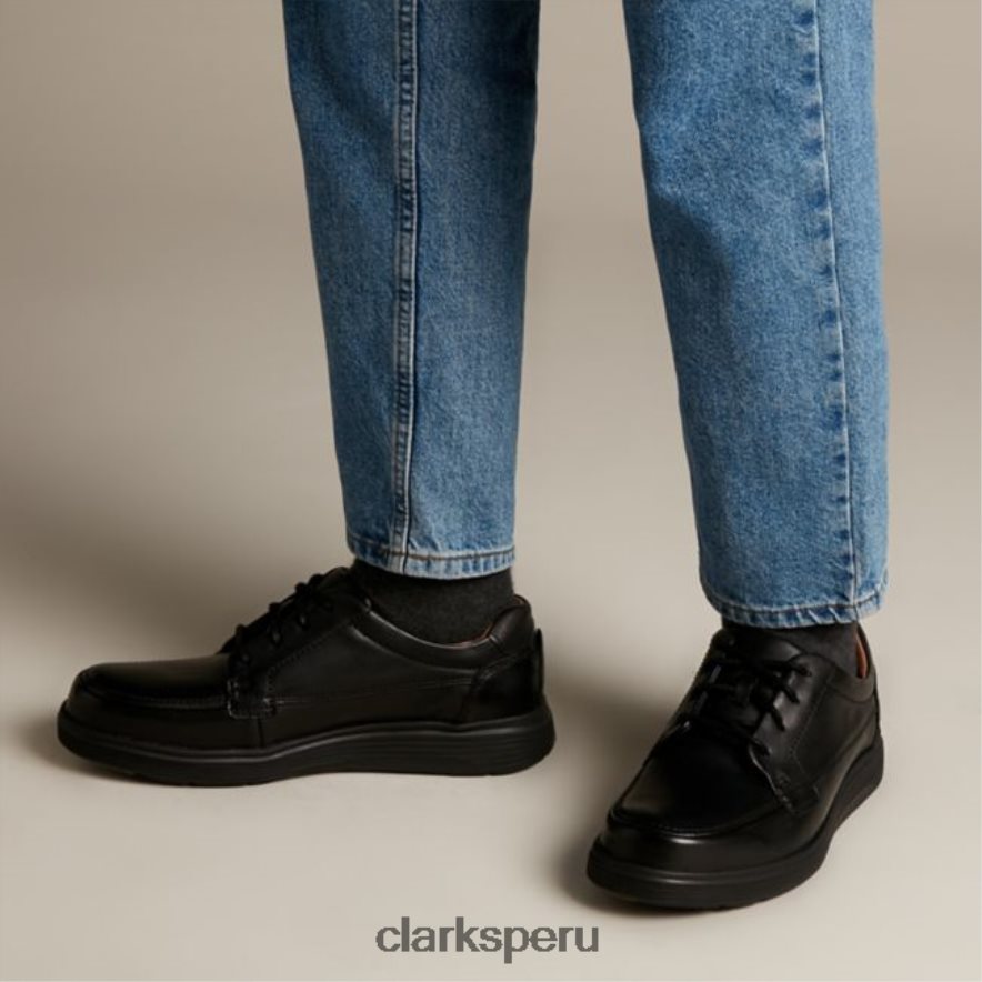 clarks un abode facilidad cuero negro cuero negro hombres Clarks 40N4LX5466 cuero negro