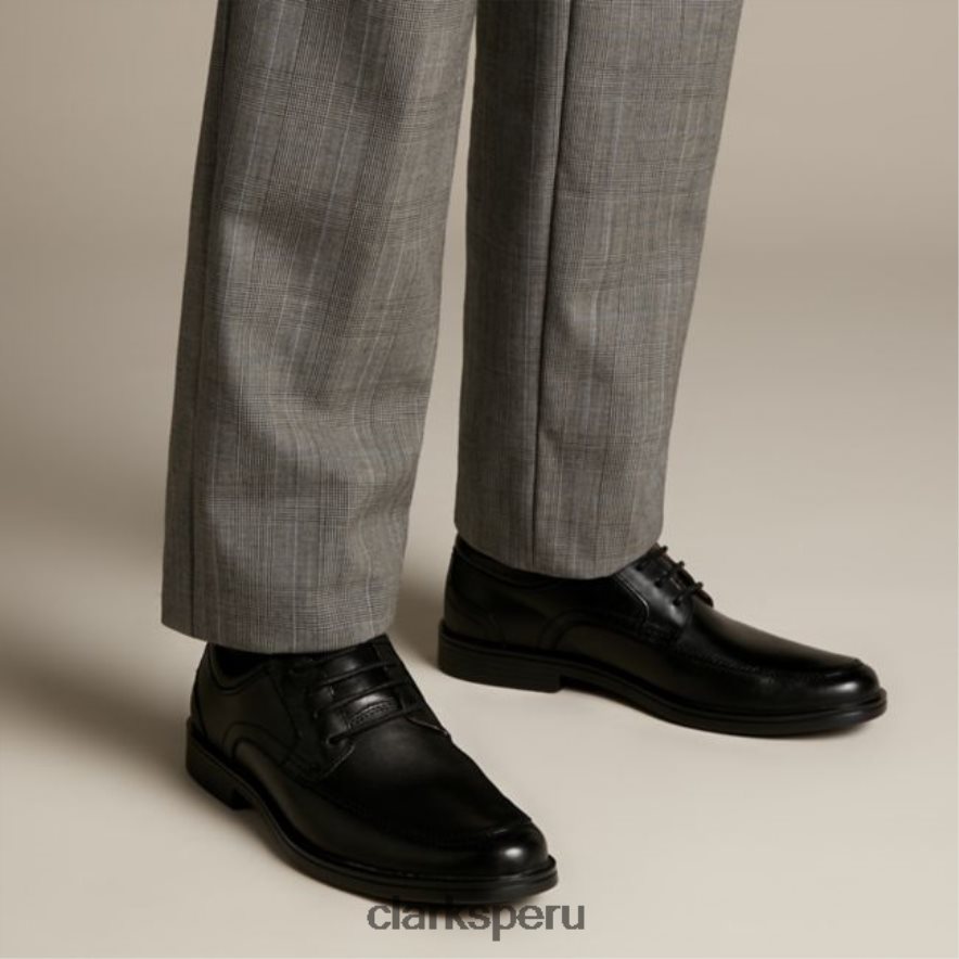 un aldric park cuero negro clarks cuero negro hombres Clarks 40N4LX5623 cuero negro