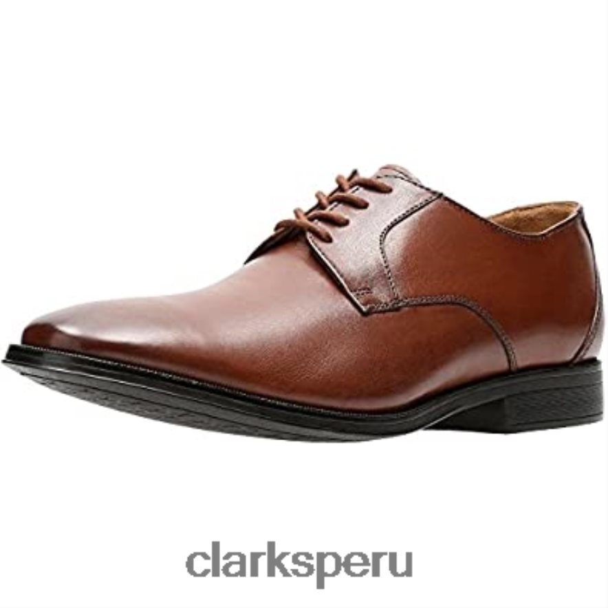 Zapatos derby anchos de cuero con cordones en marrón Gilman Mode de Clarks para hombre hombres Clarks 40N4LX1025 marrón