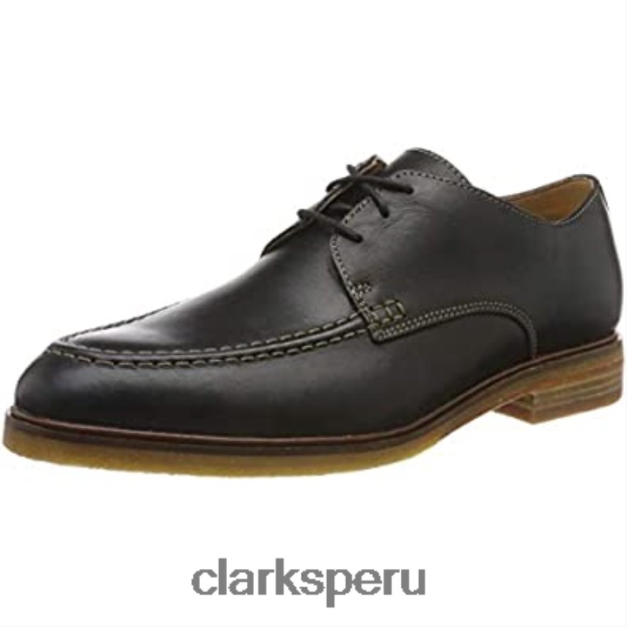clarkdaleapron derbys para hombre clarks negro hombres Clarks 40N4LX2101 cuero negro cuero negro