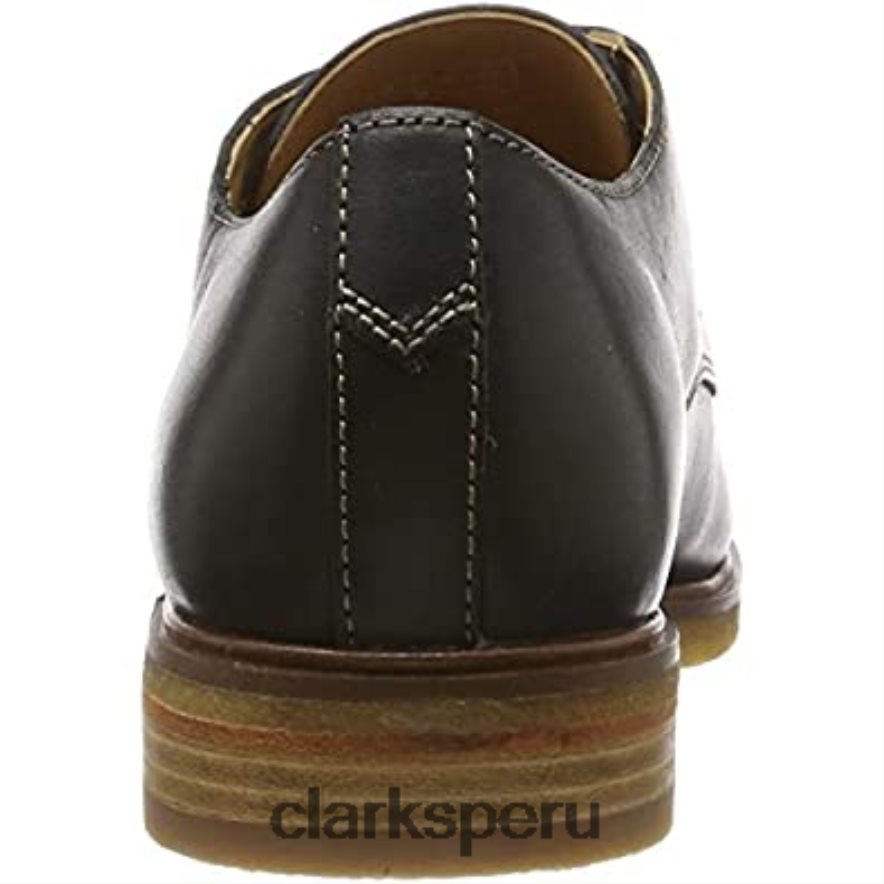 clarkdaleapron derbys para hombre clarks negro hombres Clarks 40N4LX2101 cuero negro cuero negro